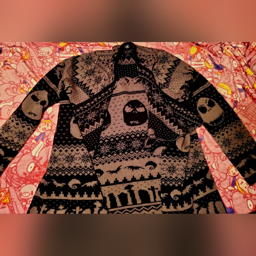 Nightmare before Christmas sweater wrap